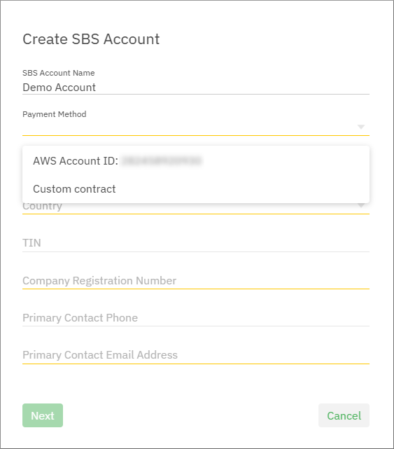 Choose payment method