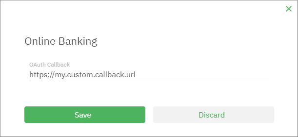 ‘Set custom online banking callback URL’