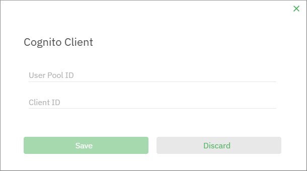 SBS Console Update Cognito Client