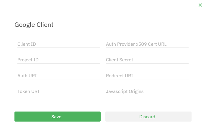 SBS Console Update Google Client