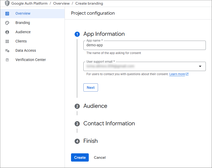 Create app
