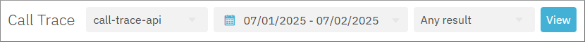 Call trace filters
