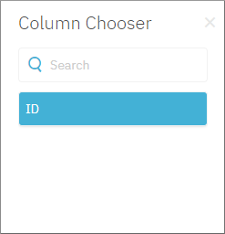 Column chooser dialog