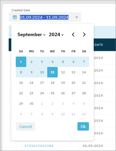 Date picker