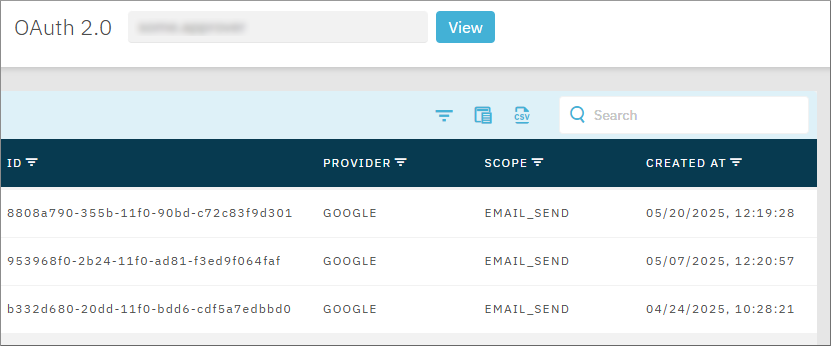 OAuth 2.0 Authorizations