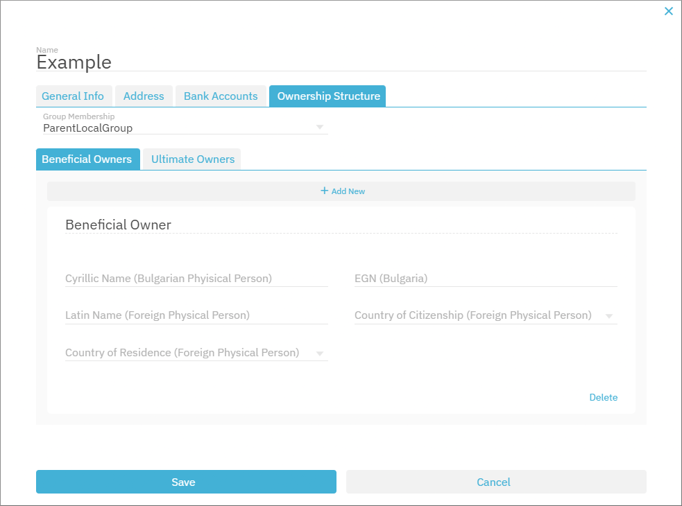 Bulgarian ownership structure
