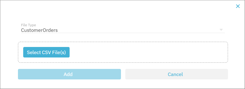 Upload file dialog