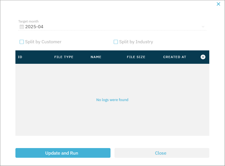 Replenishment proposal dialog