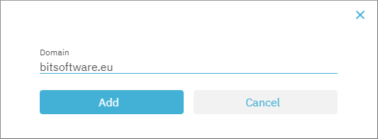 Verify domain identity dialog box