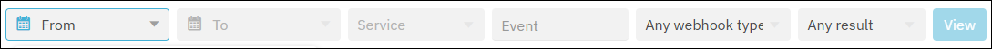 Webhook trace filters