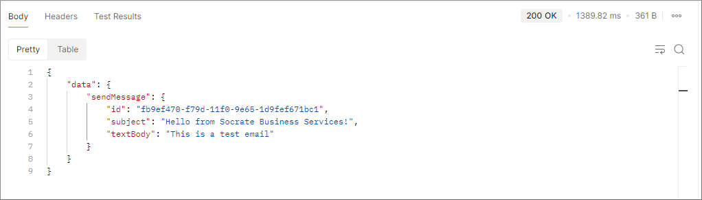 Postman - Query result