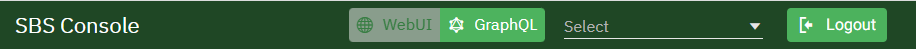 GraphQL WebUI switch